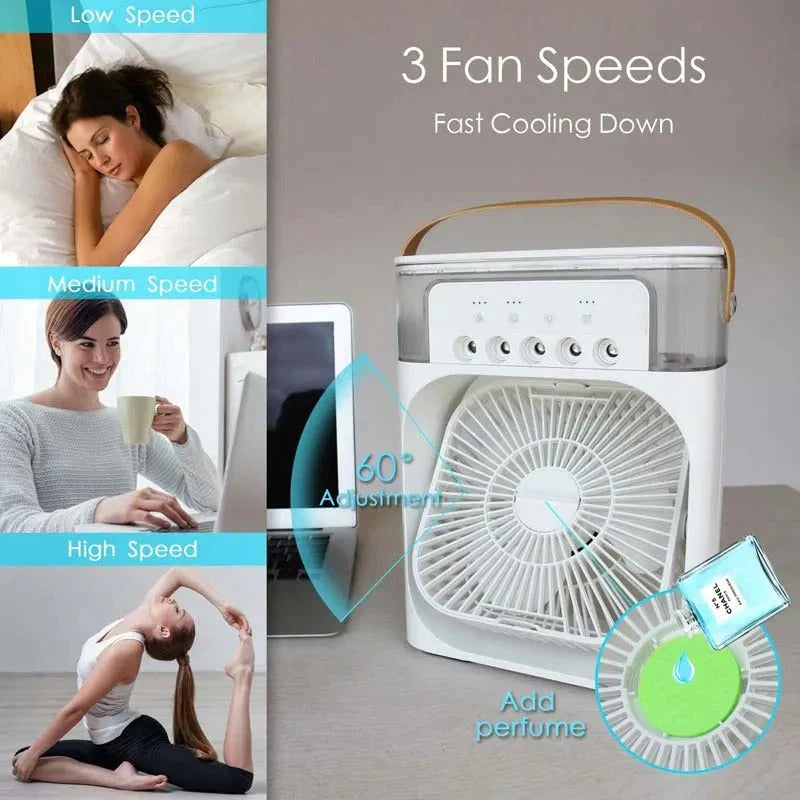 Portable Humidifier Air Cooler Mist Fan